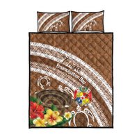 Kingdom Of Tonga Emancipation Day Quilt Bed Set Tongan Ngatu With Kumete Brown