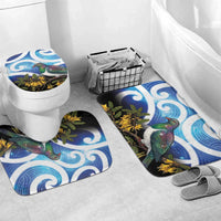 Kekeru New Zealand Matariki Bathroom Set Kukupa Kowhai Maori New Year Blue Version