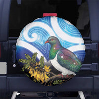 Kekeru New Zealand Matariki Spare Tire Cover Kukupa Kowhai Maori New Year Blue Version