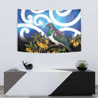 Kekeru New Zealand Matariki Tapestry Kukupa Kowhai Maori New Year Blue Version
