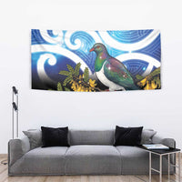 Kekeru New Zealand Matariki Tapestry Kukupa Kowhai Maori New Year Blue Version