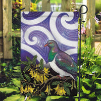 Kekeru New Zealand Matariki Garden Flag Kukupa Kowhai Maori New Year Purple Version