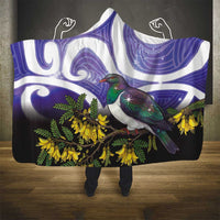 Kekeru New Zealand Matariki Hooded Blanket Kukupa Kowhai Maori New Year Purple Version