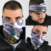 Kekeru New Zealand Matariki Neck Gaiter Kukupa Kowhai Maori New Year Purple Version