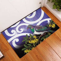 Kekeru New Zealand Matariki Rubber Doormat Kukupa Kowhai Maori New Year Purple Version