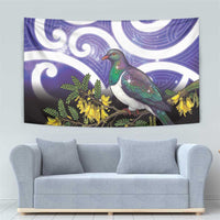 Kekeru New Zealand Matariki Tapestry Kukupa Kowhai Maori New Year Purple Version