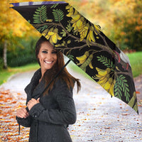 Kekeru New Zealand Matariki Umbrella Kukupa Kowhai Maori New Year Purple Version
