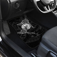 French Polynesia Manta Ray Tattoo Car Mats Tahiti Hahalua Turtle Shark Black Color