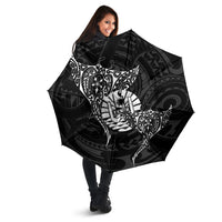 French Polynesia Manta Ray Tattoo Umbrella Tahiti Hahalua Turtle Shark Black Color