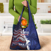 Personalized Hawaii Statehood Day Grocery Bag 66th Anniversary - Polynesian Pride