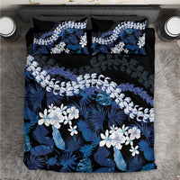 Polu Aloha Hawaii Lei Bedding Set Tropical Flowers Elegant Vibe LT14 Blue - Polynesian Pride