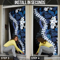 Polu Aloha Hawaii Lei Door Cover Tropical Flowers Elegant Vibe LT14 - Polynesian Pride