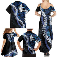 Polu Aloha Hawaii Lei Family Matching Summer Maxi Dress and Hawaiian Shirt Tropical Flowers Elegant Vibe LT14 - Polynesian Pride