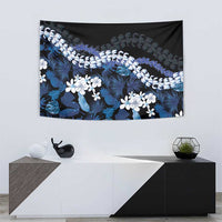 Polu Aloha Hawaii Lei Tapestry Tropical Flowers Elegant Vibe - Polynesian Pride