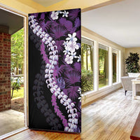 Poni Aloha Hawaii Lei Door Cover Tropical Flowers Elegant Vibe LT14 - Polynesian Pride
