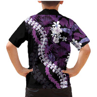 Poni Aloha Hawaii Lei Family Matching Mermaid Dress and Hawaiian Shirt Tropical Flowers Elegant Vibe LT14 - Polynesian Pride