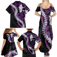 Poni Aloha Hawaii Lei Family Matching Summer Maxi Dress and Hawaiian Shirt Tropical Flowers Elegant Vibe LT14 - Polynesian Pride