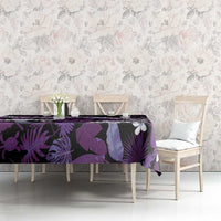 Poni Aloha Hawaii Lei Tablecloth Tropical Flowers Elegant Vibe - Polynesian Pride