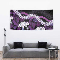 Poni Aloha Hawaii Lei Tapestry Tropical Flowers Elegant Vibe - Polynesian Pride