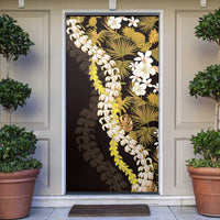 Kula Aloha Hawaii Lei Door Cover Tropical Flowers Elegant Vibe LT14 Gold - Polynesian Pride