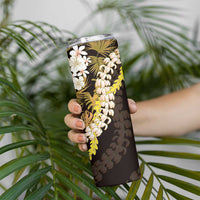 Kula Aloha Hawaii Lei Skinny Tumbler Tropical Flowers Elegant Vibe - Polynesian Pride