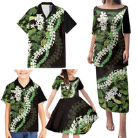 Omaomao Aloha Hawaii Lei Family Matching Puletasi and Hawaiian Shirt Tropical Flowers Elegant Vibe LT14 - Polynesian Pride