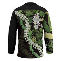 Omaomao Aloha Hawaii Lei Hockey Jersey Tropical Flowers Elegant Vibe - Polynesian Pride