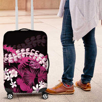 Akala Aloha Hawaii Lei Luggage Cover Tropical Flowers Elegant Vibe LT14 Pink - Polynesian Pride