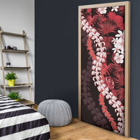 Ulaula Aloha Hawaii Lei Door Cover Tropical Flowers Elegant Vibe LT14 - Polynesian Pride