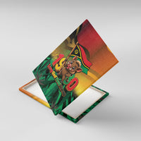 Vanuatu Independence Day Canvas Wall Art Chibi Boar Proud To Be A Ni-Van LT14 With Frame Multicolor - Polynesian Pride