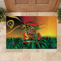 Vanuatu Independence Day Rubber Doormat Chibi Boar Proud To Be A Ni-Van LT14 Multicolor - Polynesian Pride