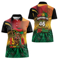Vanuatu Independence Day Women Polo Shirt Chibi Boar Proud To Be A Ni-Van