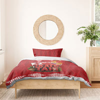 Tonga Rugby Custom Bedding Set 2026 Go Ikale Tahi Ngatu Pattern LT14 - Polynesian Pride