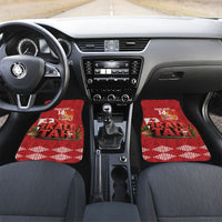 Tonga Rugby Custom Car Mats 2026 Go Ikale Tahi Ngatu Pattern LT14 Set 2pcs - Front Red - Polynesian Pride