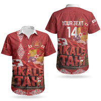 Tonga Rugby Custom Couples Matching Summer Maxi Dress and Hawaiian Shirt 2026 Go Ikale Tahi Ngatu Pattern LT14 - Polynesian Pride