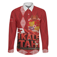 Tonga Rugby Custom Family Matching Off The Shoulder Long Sleeve Dress and Hawaiian Shirt 2026 Go Ikale Tahi Ngatu Pattern