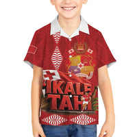 Tonga Rugby Custom Hawaiian Shirt 2026 Go Ikale Tahi Ngatu Pattern LT14 - Polynesian Pride