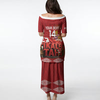 Tonga Rugby Custom Puletasi 2026 Go Ikale Tahi Ngatu Pattern LT14 - Polynesian Pride