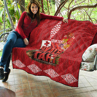 Tonga Rugby Custom Quilt 2026 Go Ikale Tahi Ngatu Pattern LT14 - Polynesian Pride
