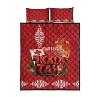 Tonga Rugby Custom Quilt Bed Set 2026 Go Ikale Tahi Ngatu Pattern LT14 - Polynesian Pride