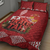 Tonga Rugby Custom Quilt Bed Set 2026 Go Ikale Tahi Ngatu Pattern LT14 - Polynesian Pride