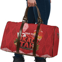 Tonga Rugby Custom Travel Bag 2026 Go Ikale Tahi Ngatu Pattern LT14 - Polynesian Pride