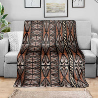 Malo e lelei Tonga Blanket Tongan Ngatu Vintage Brown LT14 - Polynesian Pride