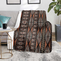 Malo e lelei Tonga Blanket Tongan Ngatu Vintage Brown LT14 - Polynesian Pride