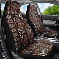 Malo e lelei Tonga Car Seat Cover Tongan Ngatu Vintage Brown LT14 - Polynesian Pride