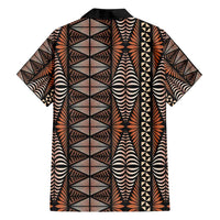 Malo e lelei Tonga Family Matching Summer Maxi Dress and Hawaiian Shirt Tongan Ngatu Vintage Brown LT14 - Polynesian Pride