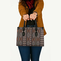Malo e lelei Tonga Leather Bag Tongan Ngatu Vintage Brown LT14 - Polynesian Pride