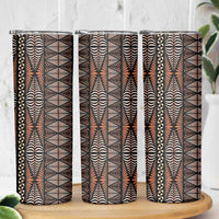 Malo e lelei Tonga Skinny Tumbler Tongan Ngatu Vintage Brown LT14 - Polynesian Pride