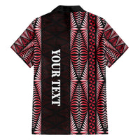 Tonga Rugby Personalised Family Matching Long Sleeve Bodycon Dress and Hawaiian Shirt 2025 Mate Maa Tonga Ngatu Motif LT14 - Polynesian Pride