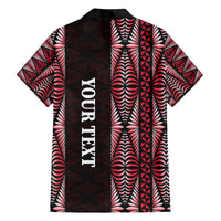 Tonga Rugby Personalised Family Matching Short Sleeve Bodycon Dress and Hawaiian Shirt 2025 Mate Maa Tonga Ngatu Motif LT14 - Polynesian Pride
